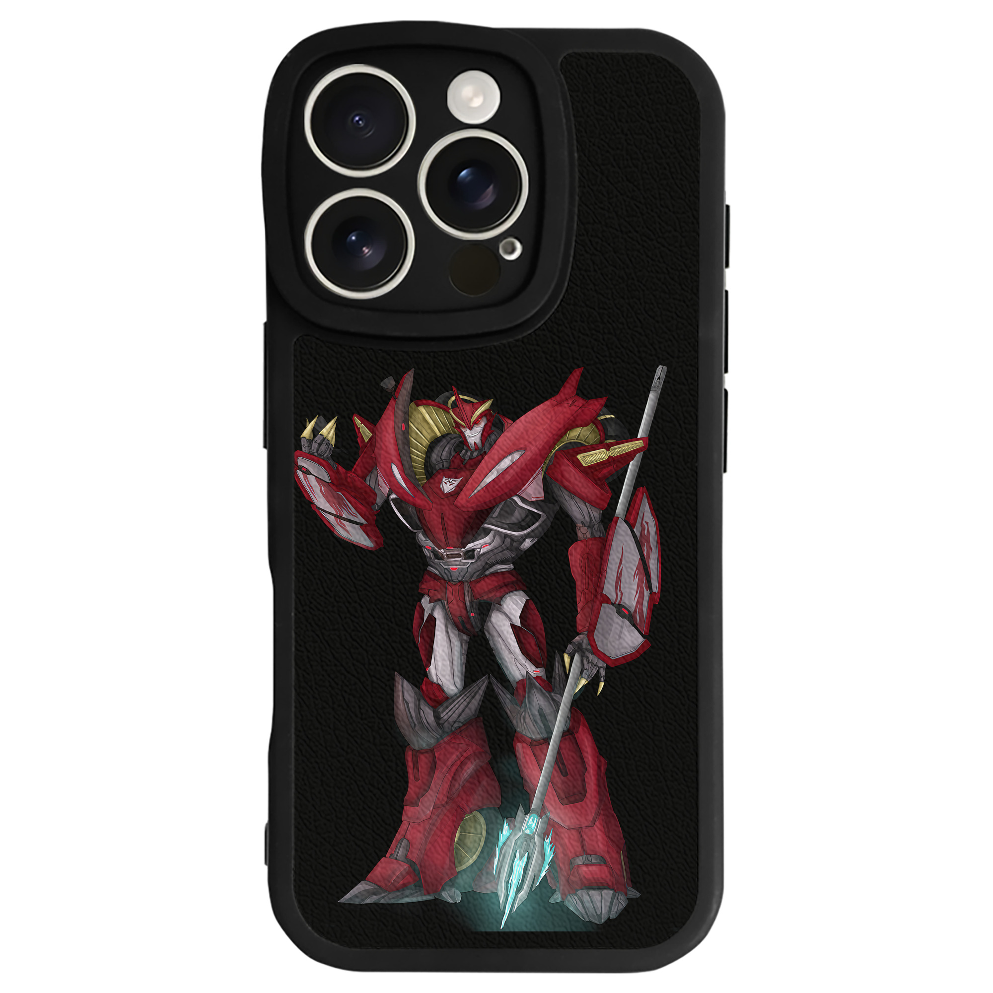 （画像用） Transformers トランスフォーマー 【iPhone 16シリーズ対応】シリコンスマホケース（レザー調） 材質：シリコン